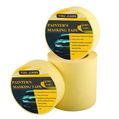 Máy sơn màu vàng tùy chỉnh băng nắp sạch để hoàn thiện ô tô