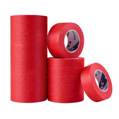 Nhựa dán, sơn tinh khiết, băng 3 inch, băng nắp màu đỏ 80mic.