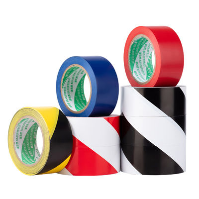 Dây băng PVC màu đen màu trắng 50mm Đánh dấu làn đường Chứng nhận RoHS