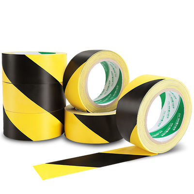 12mm Hazard PVC băng màu đen và vàng OEM