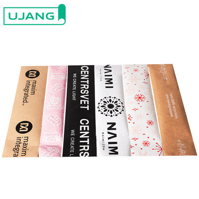 Eco Friendly Logo tùy chỉnh in tự dính Kraft giấy băng băng đóng gói