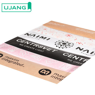 Tấm băng đóng gói giấy kraft có khả năng phân hủy sinh học thân thiện với môi trường Nhãn hiệu có thể tái chế Nhập được đóng gói Nhãn hàng vận chuyển Để niêm phong