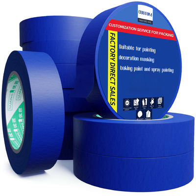 Kháng tia cực tím 14 ngày Không còn dư lượng giấy dán Crepe Sơn viên sơn màu xanh Tape che cho sơn ô tô