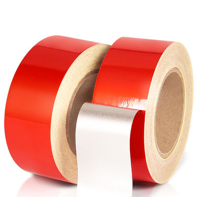Dây dán nhãn Custom Heavy Duty PVC Floor Line Đỏ Đường Đỗ xe tự dán An toàn Công nghiệp cảnh báo Dây dán sàn